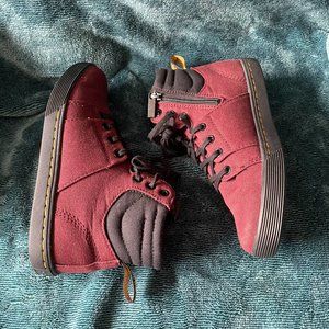 Dr Martens Rozarya canvas inner zip boots shoes 6